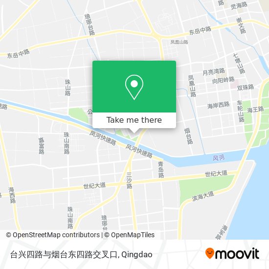 台兴四路与烟台东四路交叉口 map