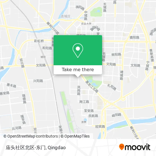 庙头社区北区-东门 map