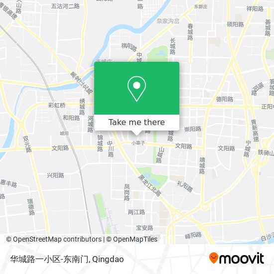 华城路一小区-东南门 map