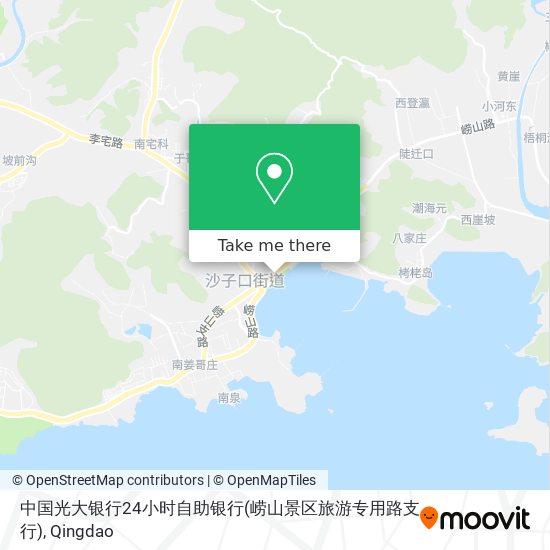 中国光大银行24小时自助银行(崂山景区旅游专用路支行) map