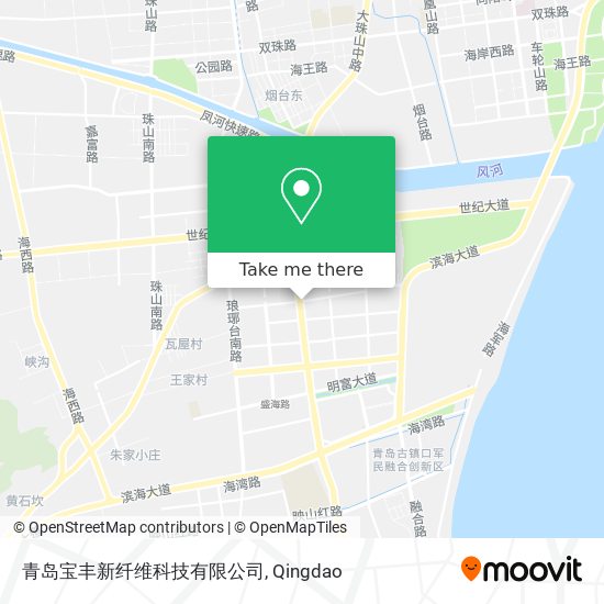 青岛宝丰新纤维科技有限公司 map