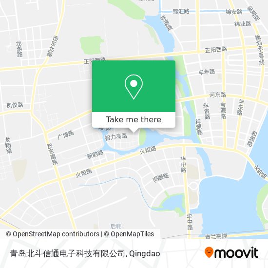 青岛北斗信通电子科技有限公司 map