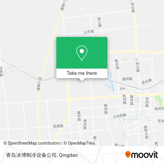 青岛冰博制冷设备公司 map