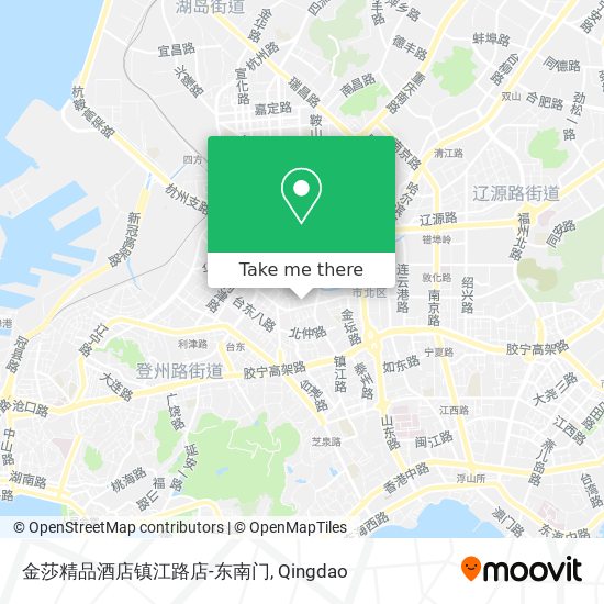 金莎精品酒店镇江路店-东南门 map