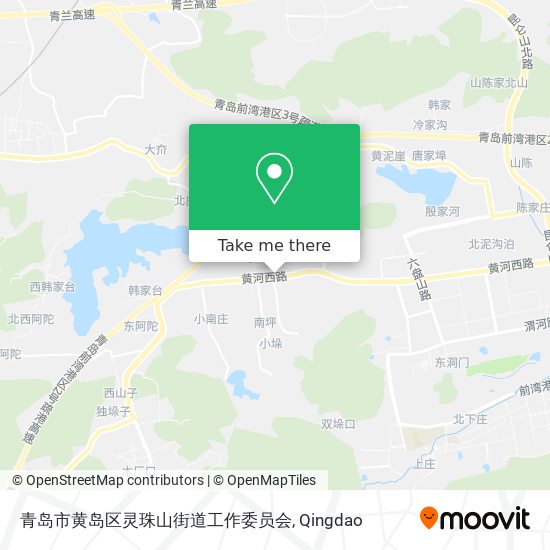 青岛市黄岛区灵珠山街道工作委员会 map