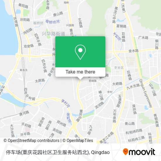 停车场(重庆花园社区卫生服务站西北) map
