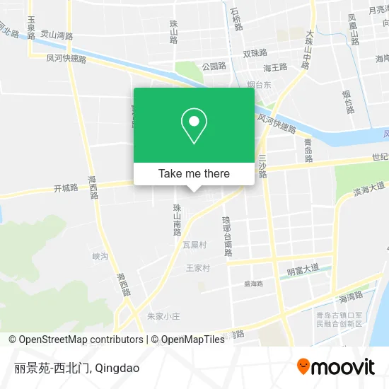 丽景苑-西北门 map