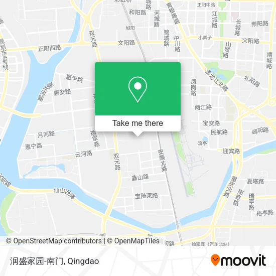 润盛家园-南门 map