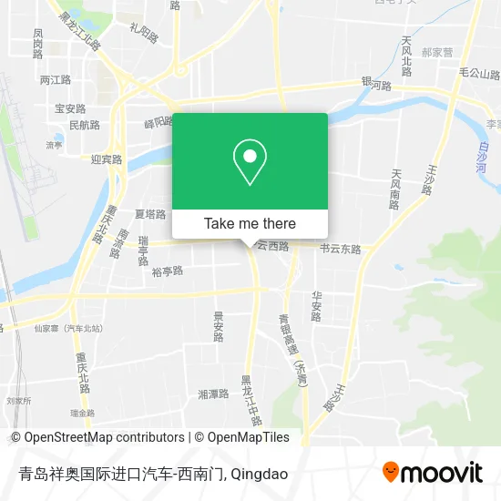 青岛祥奥国际进口汽车-西南门 map