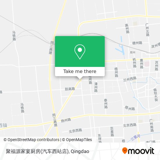 聚福源家宴厨房(汽车西站店) map