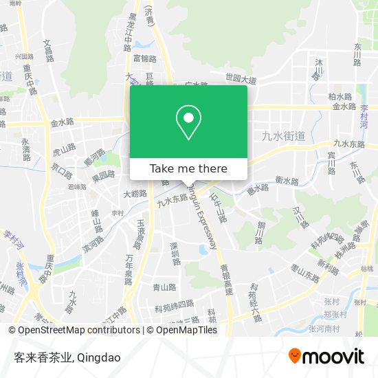 客来香茶业 map