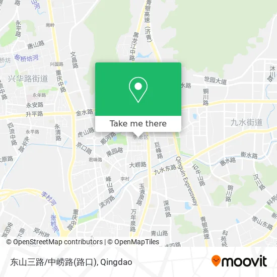 东山三路/中崂路(路口) map