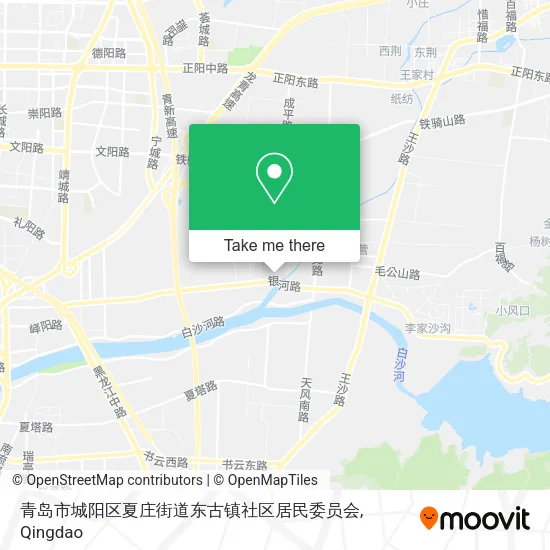 青岛市城阳区夏庄街道东古镇社区居民委员会 map