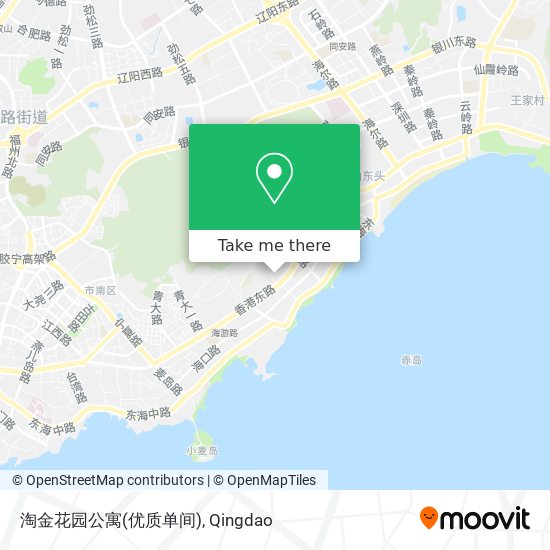 淘金花园公寓(优质单间) map