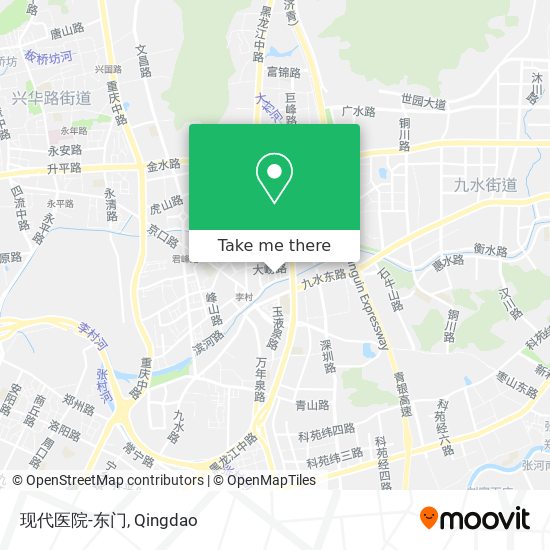 现代医院-东门 map