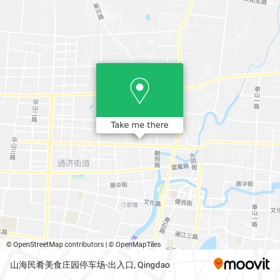 山海民肴美食庄园停车场-出入口 map