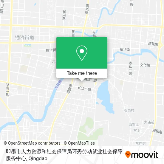 即墨市人力资源和社会保障局环秀劳动就业社会保障服务中心 map