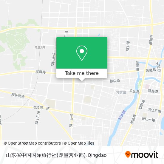 山东省中国国际旅行社(即墨营业部) map