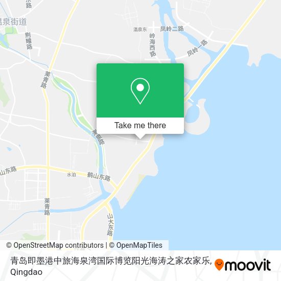 青岛即墨港中旅海泉湾国际博览阳光海涛之家农家乐 map