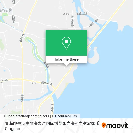 青岛即墨港中旅海泉湾国际博览阳光海涛之家农家乐 map