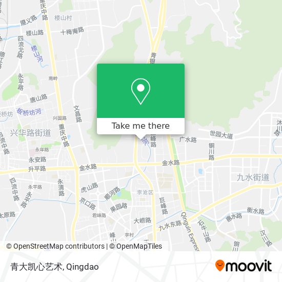 青大凯心艺术 map