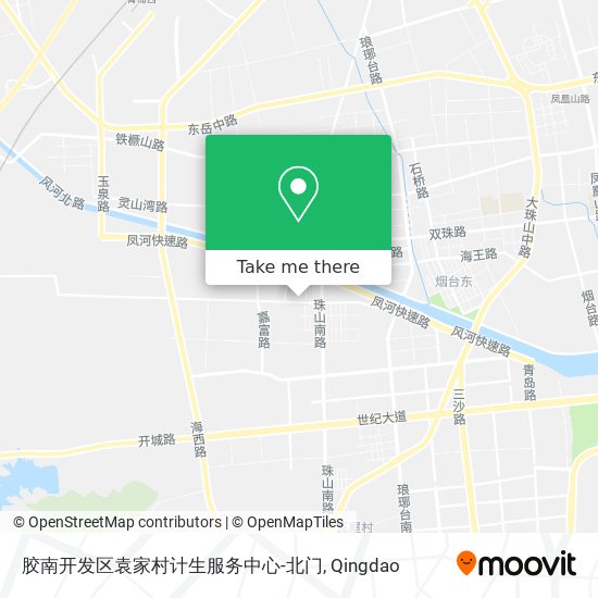 胶南开发区袁家村计生服务中心-北门 map