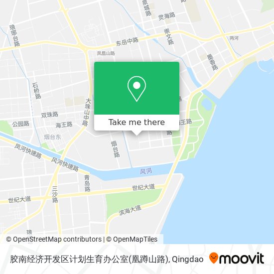 胶南经济开发区计划生育办公室(凰蹲山路) map