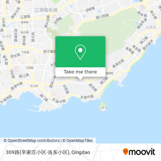 309路(辛家庄小区-洛东小区) map
