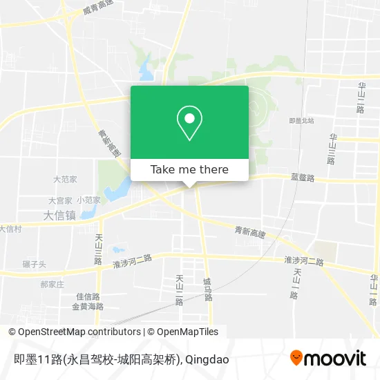 即墨11路(永昌驾校-城阳高架桥) map