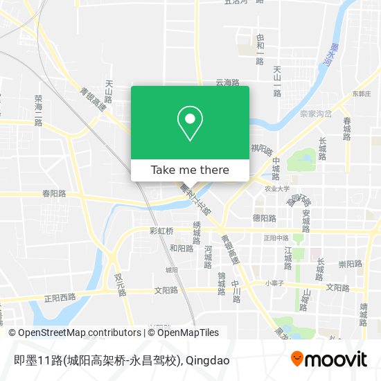 即墨11路(城阳高架桥-永昌驾校) map