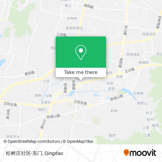 松树庄社区-东门 map