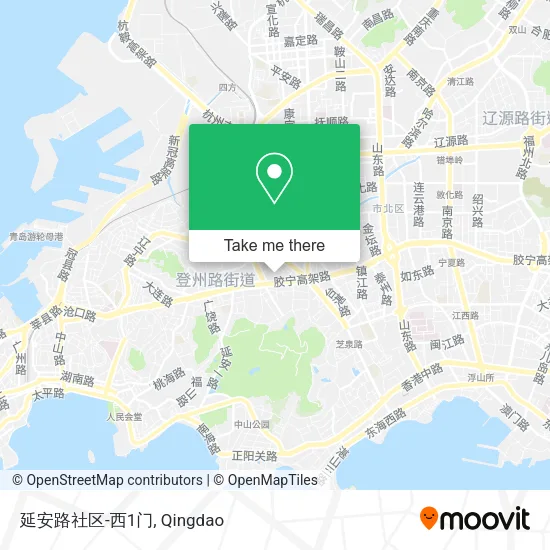 延安路社区-西1门 map
