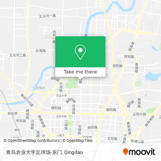 青岛农业大学足球场-东门 map