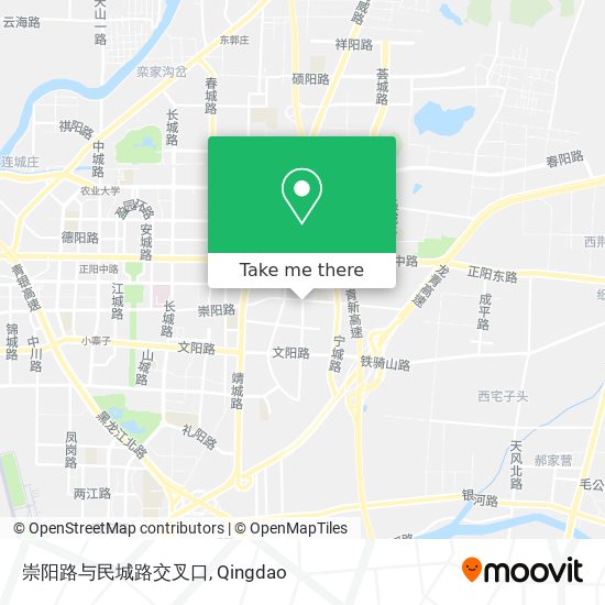 崇阳路与民城路交叉口 map