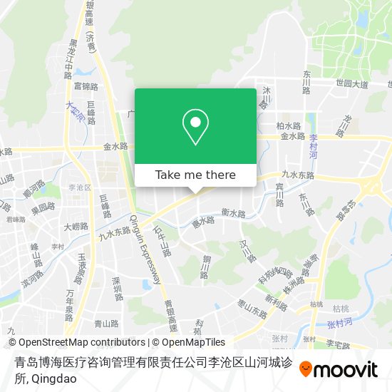 青岛博海医疗咨询管理有限责任公司李沧区山河城诊所 map