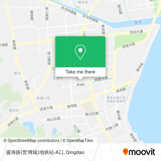 盛海路(世博城)地铁站-A口 map