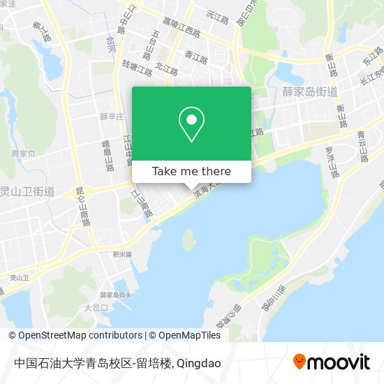 中国石油大学青岛校区-留培楼 map