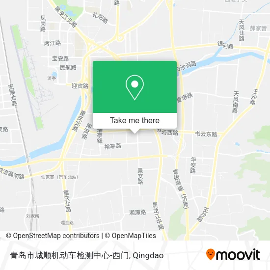 青岛市城顺机动车检测中心-西门 map