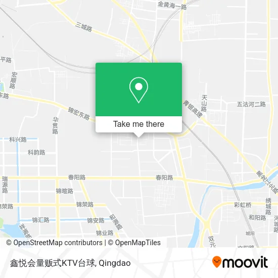 鑫悦会量贩式KTV台球 map