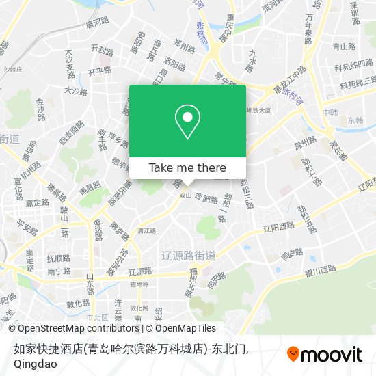 如家快捷酒店(青岛哈尔滨路万科城店)-东北门 map