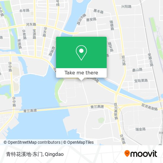 青特花溪地-东门 map