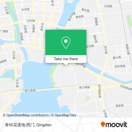 青特花溪地-西门 map