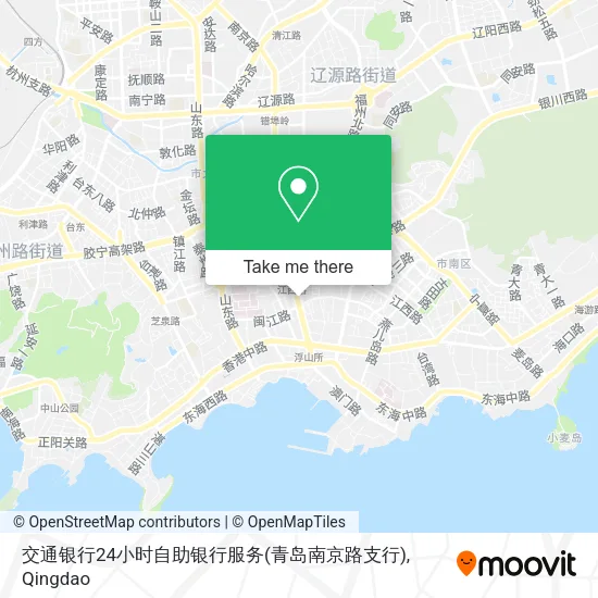 交通银行24小时自助银行服务(青岛南京路支行) map