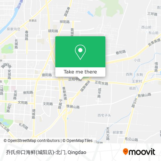 乔氏仰口海鲜(城阳店)-北门 map