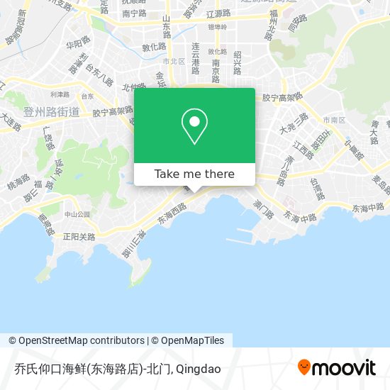 乔氏仰口海鲜(东海路店)-北门 map