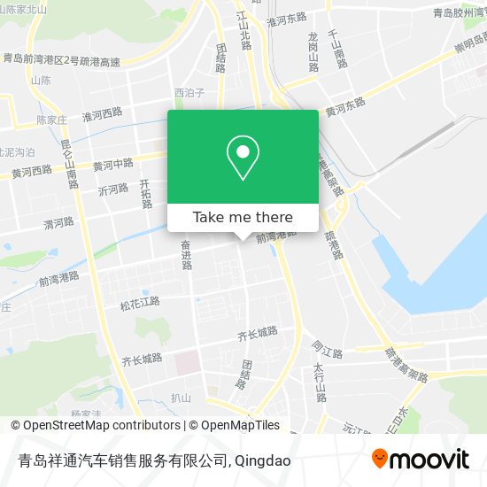 青岛祥通汽车销售服务有限公司 map