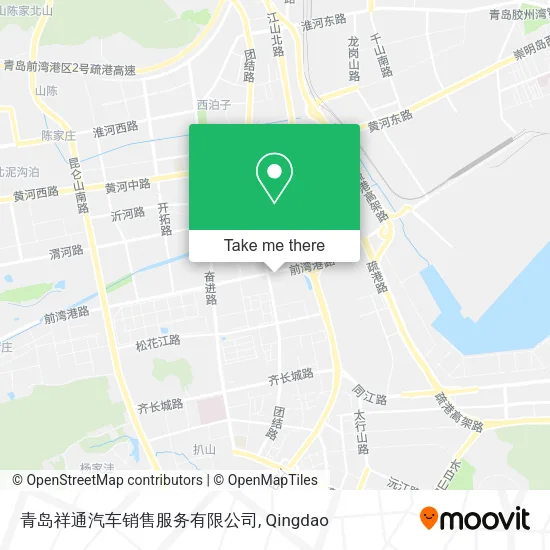 青岛祥通汽车销售服务有限公司 map