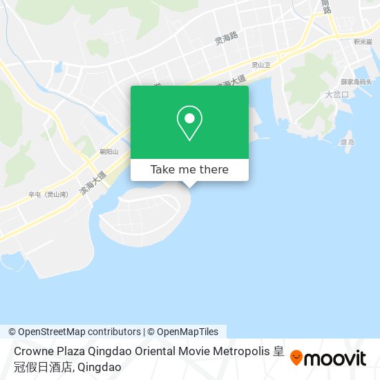 Crowne Plaza Qingdao Oriental Movie Metropolis 皇冠假日酒店 map