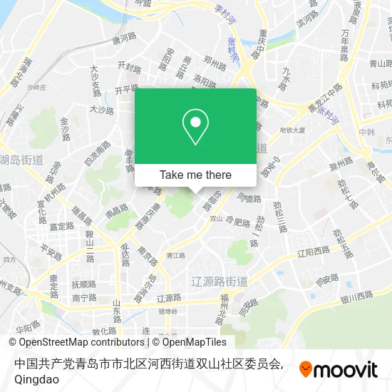 中国共产党青岛市市北区河西街道双山社区委员会 map