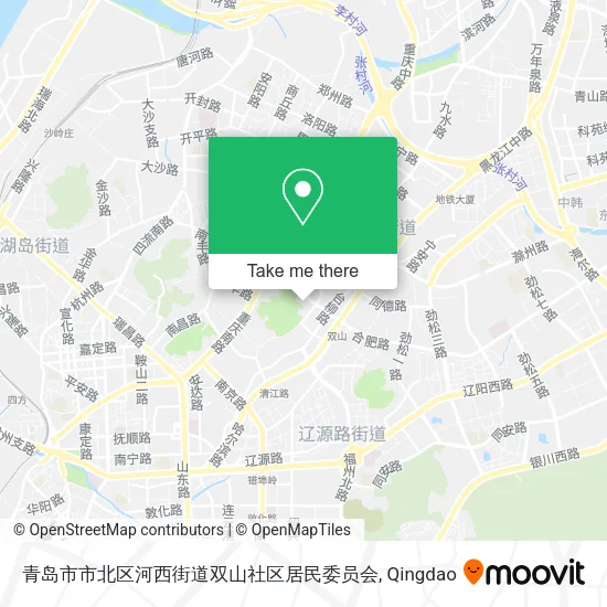 青岛市市北区河西街道双山社区居民委员会 map